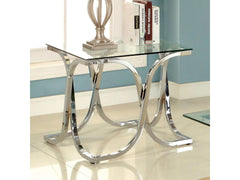 Luxa  Chrome  End Table - Ornate Home