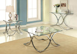 Luxa  Chrome  End Table - Ornate Home