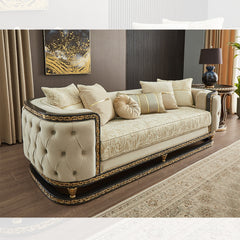 Luxe Atelier Cream Sofa / HD-S9010 - Ornate Home