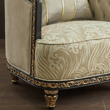 Luxe Atelier Cream 3-Pc Living Room Set / HD-9010-SET3 - Ornate Home