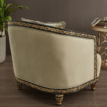 Luxe Atelier Cream 3-Pc Living Room Set / HD-9010-SET3 - Ornate Home
