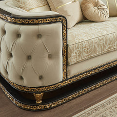 Luxe Atelier Cream Sofa / HD-S9010 - Ornate Home
