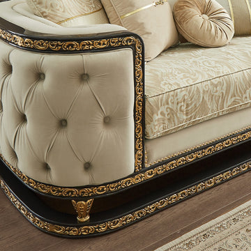 Luxe Atelier Cream Loveseat / HD-L9010 - Ornate Home