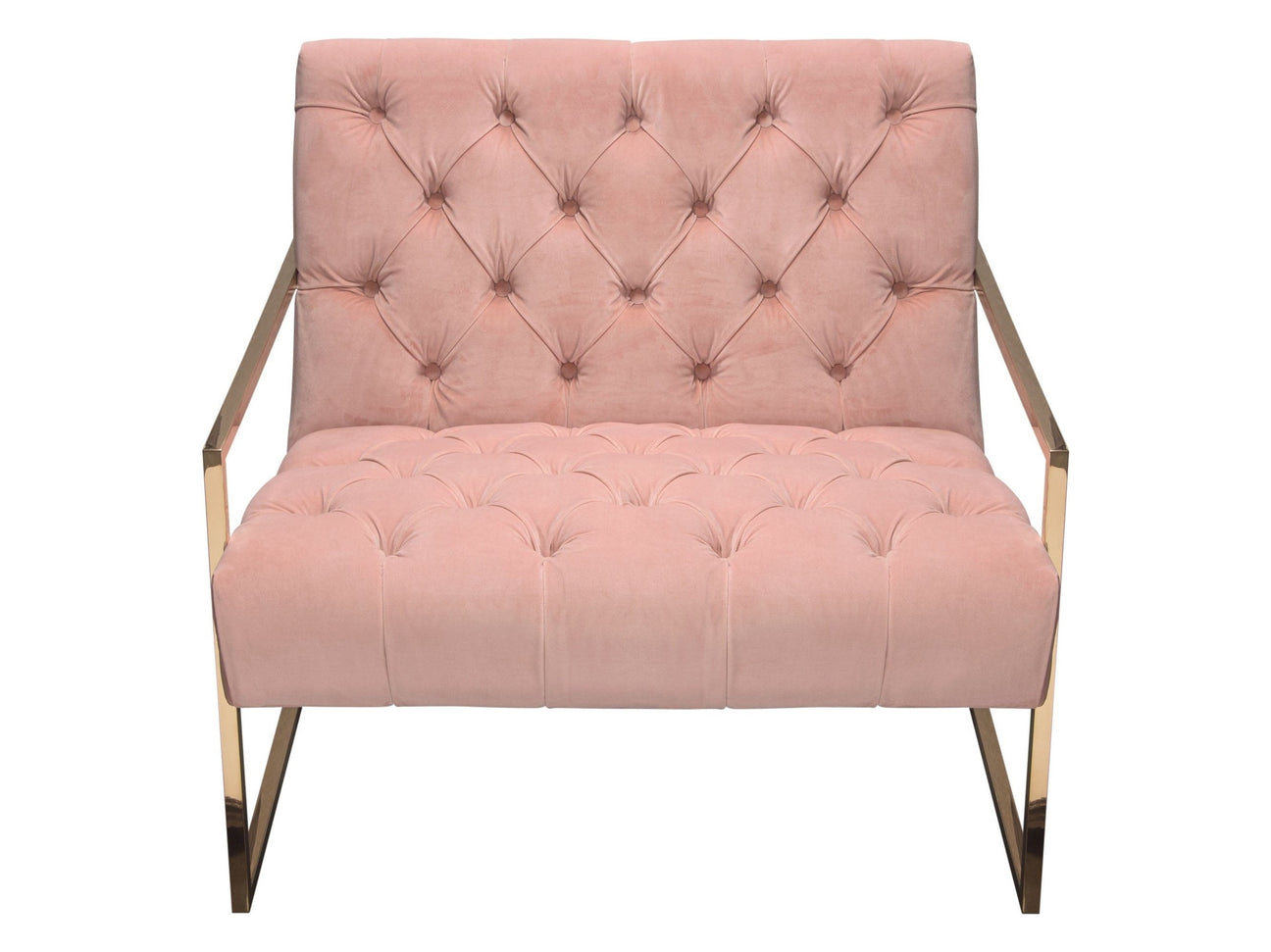 Luxe Blush Pink Accent Chair - Ornate Home