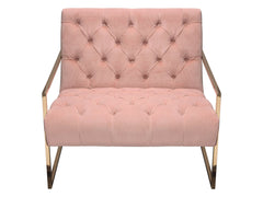 Luxe Blush Pink Accent Chair - Ornate Home