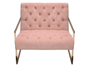 Luxe Blush Pink Accent Chair - Ornate Home