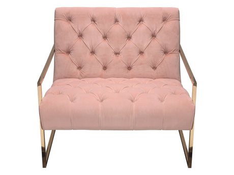 Luxe Blush Pink Accent Chair - Ornate Home