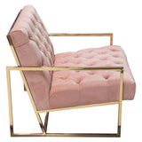 Luxe Blush Pink Accent Chair - Ornate Home