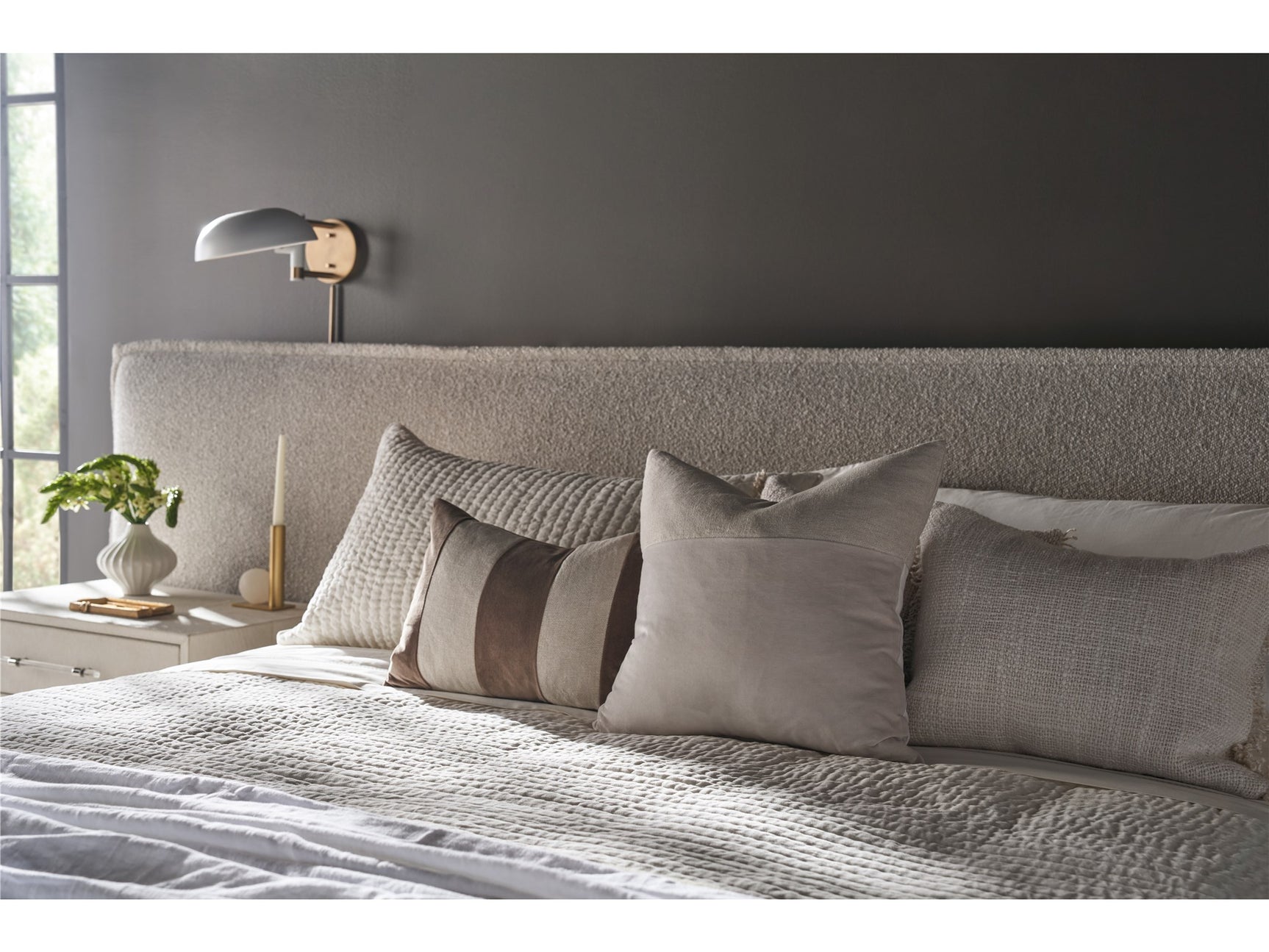 Luxe Medina Pebble King Wall Bed - Ornate Home