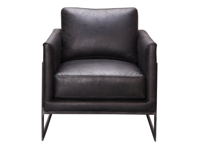 Luxley Black Club Chair - Ornate Home