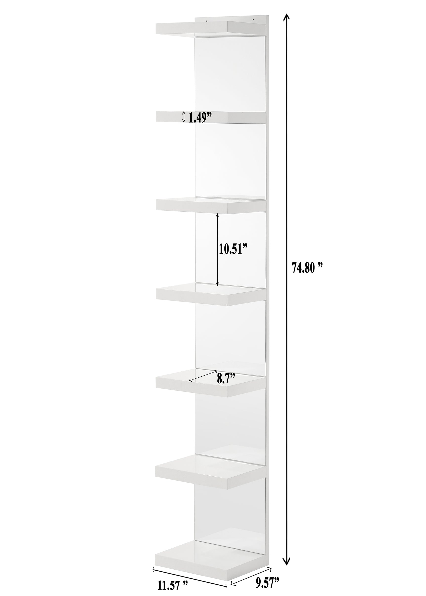 Luxo White Rack - Ornate Home