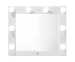 Luxo White Vanity Set w/LED Mirror - Ornate Home