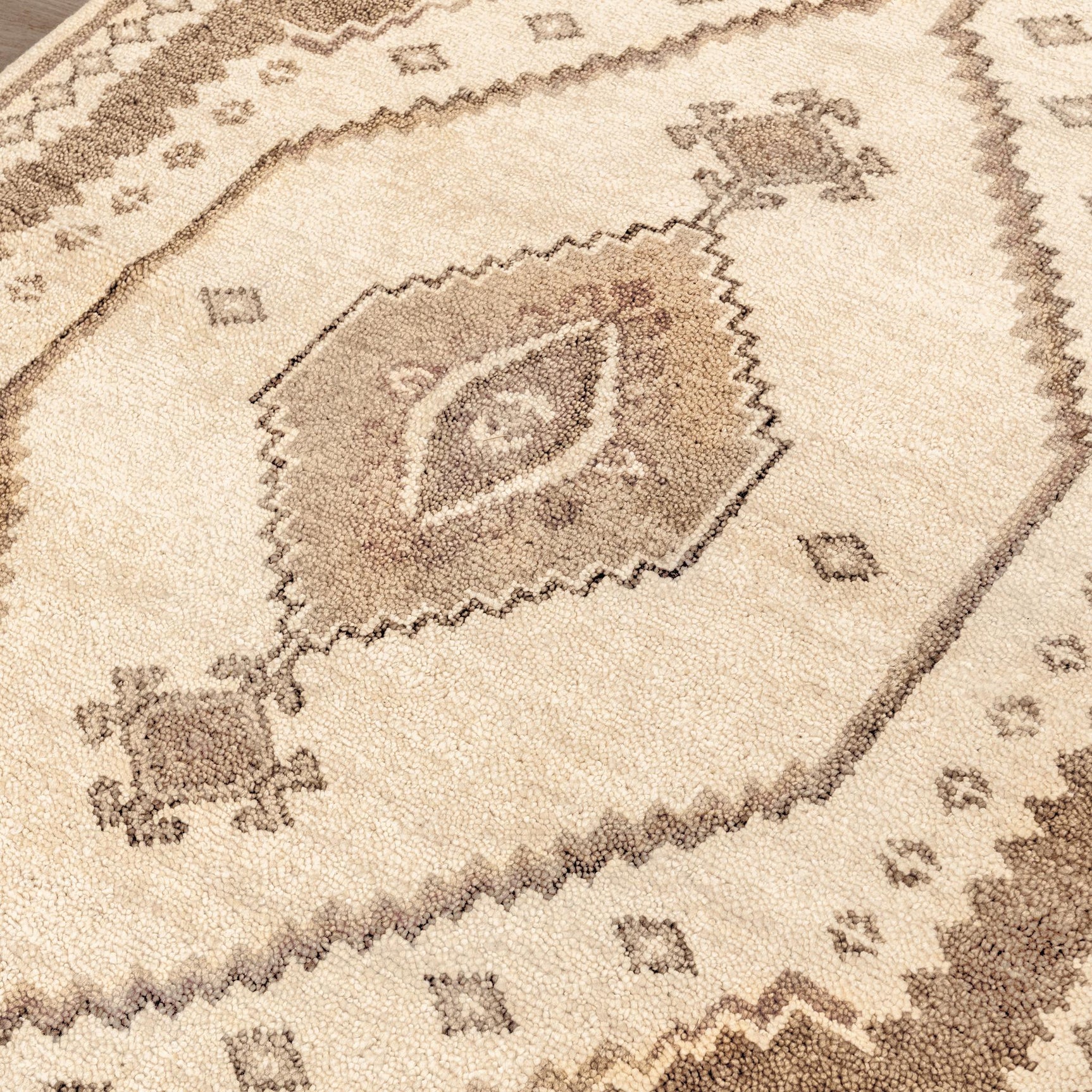 Luxor Brown Hand Knotted Rug - Ornate Home