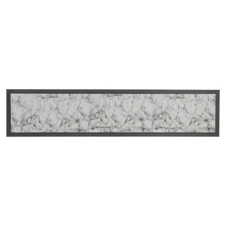 Luxor Catia Black/Sterling/Brushed Stainless Steel Console Table - Ornate Home