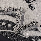 Luxurious Jacquard Couch Cover, Snag-Resistant Pet Friendly Couch Throw with Fringe - Ornate Home