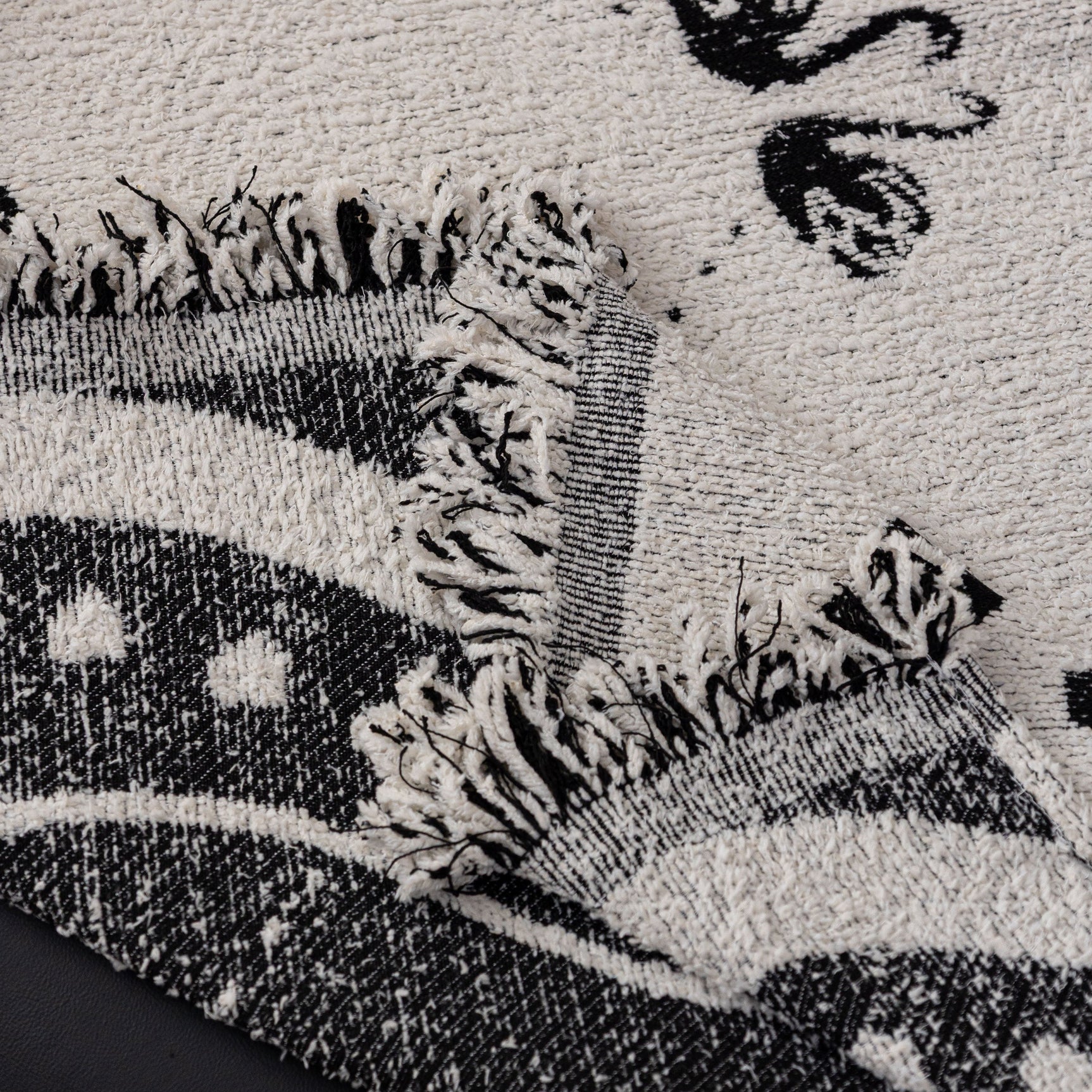 Luxurious Jacquard Couch Cover, Snag-Resistant Pet Friendly Couch Throw with Fringe - Ornate Home