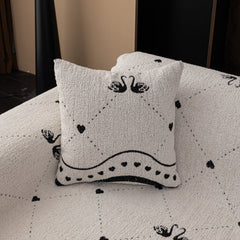 Luxurious Jacquard Couch Cover, Snag-Resistant Pet Friendly Couch Throw with Fringe - Ornate Home