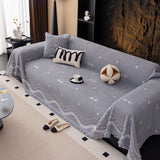 Luxurious Jacquard Couch Cover, Snag-Resistant Pet Friendly Couch Throw with Fringe - Ornate Home