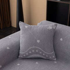Luxurious Jacquard Couch Cover, Snag-Resistant Pet Friendly Couch Throw with Fringe - Ornate Home