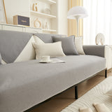 Luxurious Teddy Velvet Solid Sofa Towel - Non-Slip Waterproof Sofa Cover Furniture Protector and Pet Couch Cover - Ornate Home