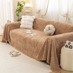 Luxury 3D Butterfly Jacquard Sofa Throw Blanket, Ultra-Soft Plush Fleece Couch Cover - Ornate Home