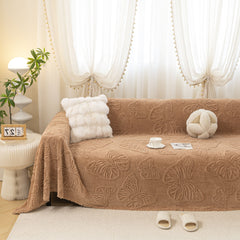 Luxury 3D Butterfly Jacquard Sofa Throw Blanket, Ultra-Soft Plush Fleece Couch Cover - Ornate Home