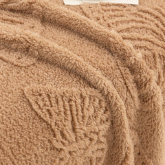 Luxury 3D Butterfly Jacquard Sofa Throw Blanket, Ultra-Soft Plush Fleece Couch Cover - Ornate Home
