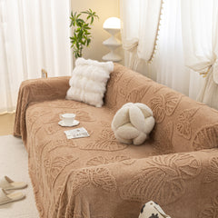 Luxury 3D Butterfly Jacquard Sofa Throw Blanket, Ultra-Soft Plush Fleece Couch Cover - Ornate Home