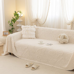Luxury 3D Butterfly Jacquard Sofa Throw Blanket, Ultra-Soft Plush Fleece Couch Cover - Ornate Home
