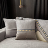 Luxury 3D Embossed Velvet Sofa Cover Anti Slip Plush Cushion Slipcover for Living Room - Ornate Home