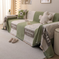 Luxury Cozy Cotton Sofa Blanket Cover Furniture Slipcovers for Most Shape Sofas - Ornate Home