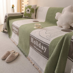 Luxury Cozy Cotton Sofa Blanket Cover Furniture Slipcovers for Most Shape Sofas - Ornate Home