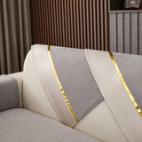 Luxury Leather Couch Protectors with Chenille Sofa Towel Covers, Non-Slip and Washable, Modular Couch Covers - Ornate Home