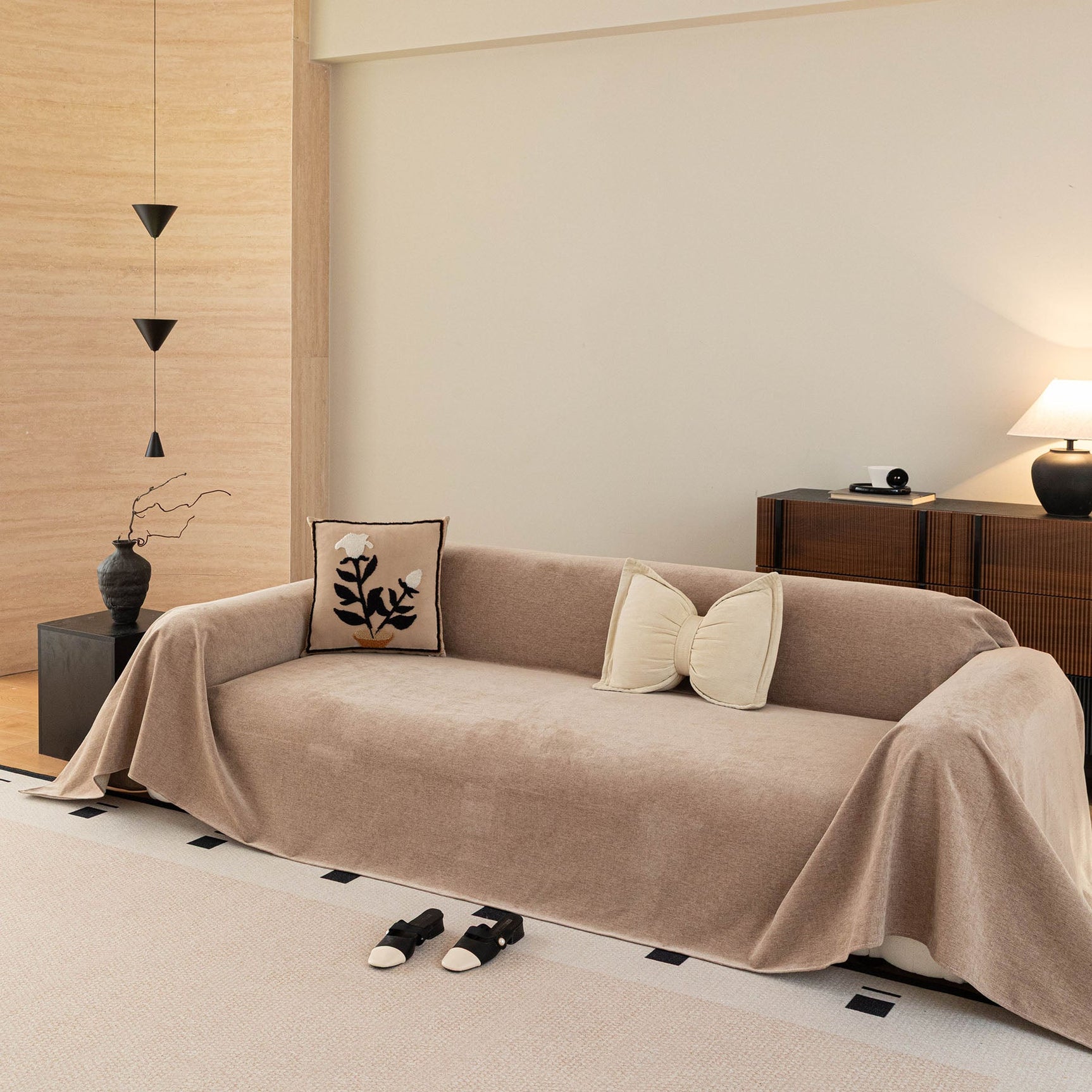 Luxury Pet Friendly Couch Cover, Non-Slip Furniture Protector Blanket for Pets, Kids - Ornate Home