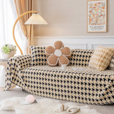 Luxury Plush Universal Couch Cover Blanket, Washable Couch Protector Houndstooth Sofa Covers - Ornate Home