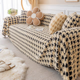 Luxury Plush Universal Couch Cover Blanket, Washable Couch Protector Houndstooth Sofa Covers - Ornate Home