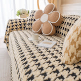 Luxury Plush Universal Couch Cover Blanket, Washable Couch Protector Houndstooth Sofa Covers - Ornate Home