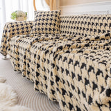 Luxury Plush Universal Couch Cover Blanket, Washable Couch Protector Houndstooth Sofa Covers - Ornate Home