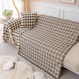 Luxury Plush Universal Couch Cover Blanket, Washable Couch Protector Houndstooth Sofa Covers - Ornate Home