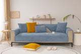 Luxury Sherpa Fleece Solid Sofa Towels Thickened Plush Non Slip Sofa Cushion Covers - Ornate Home