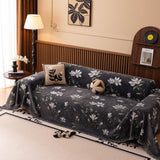 Luxury Thickened Sofa Throw Cover, Decorative Cozy Floral Jacquard Couch Cover Blanket - Ornate Home