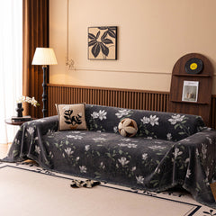 Luxury Thickened Sofa Throw Cover, Decorative Cozy Floral Jacquard Couch Cover Blanket - Ornate Home