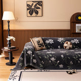 Luxury Thickened Sofa Throw Cover, Decorative Cozy Floral Jacquard Couch Cover Blanket - Ornate Home