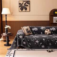 Luxury Thickened Sofa Throw Cover, Decorative Cozy Floral Jacquard Couch Cover Blanket - Ornate Home