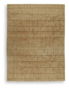 Luzmont Golden Brown Extra Large Rug - Ornate Home