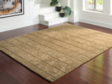 Luzmont Golden Brown Large Rug - Ornate Home