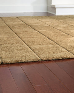 Luzmont Golden Brown Medium Rug - Ornate Home