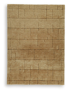 Luzmont Golden Brown Medium Rug - Ornate Home