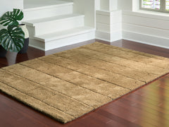 Luzmont Golden Brown Medium Rug - Ornate Home