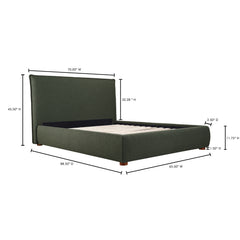 Luzon Green Queen Bed - Ornate Home